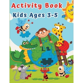 Activity Book for Kids Ages 3-5: Puzzles for Children Preschoolers & Toddlers with Coloring, Tracing, Dot to Dot, Mazes,, (Paperback)