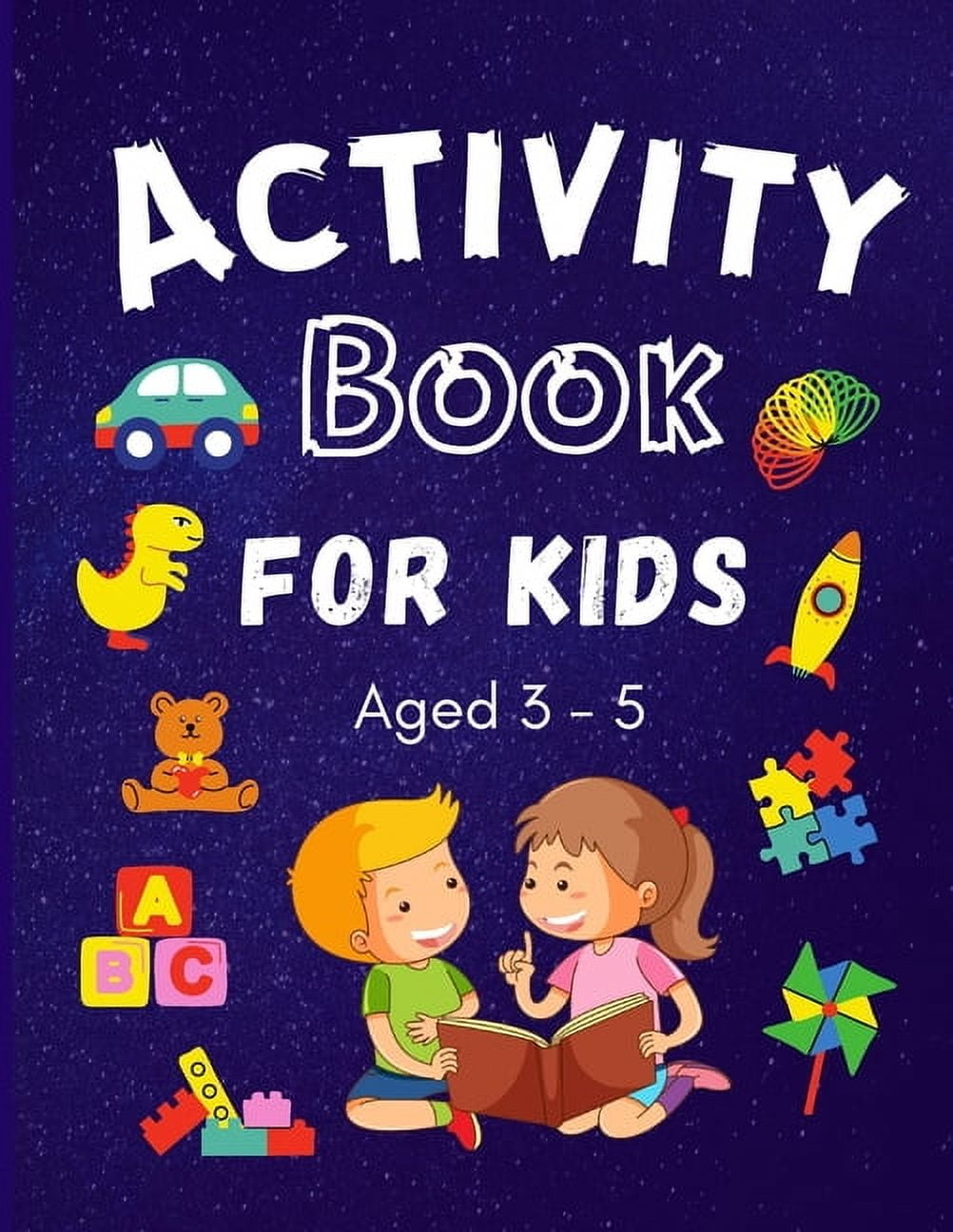 Activity Book for Kids ages 3-5: Colouring, Puzzles, Word search, Dot ...
