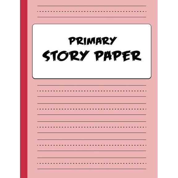 Activity Books Colors: Primary Story Paper : Draw & Write Composition Book for Kids - Red (Series #1) (Paperback)