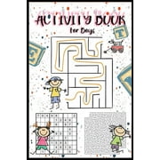 Activity Books for Kids Activity Book for Boys Book for Long Travelling and Bored Kids 5-9 Years, Sudoku, Coloring, Maze, Puzzle, Word Search, Book 1, Paperback