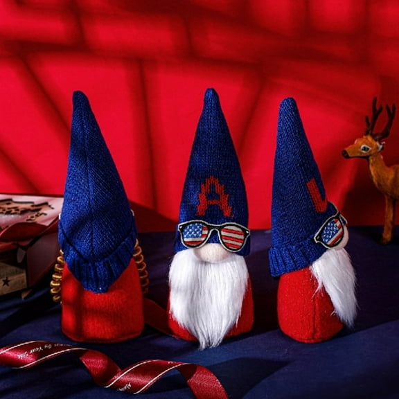 Sale Countdown! 3Pcs Veterans Day Ofjuly 4 Handmade Ornaments Usa Decoration Patriotic Decoration & Hangs Desktop Ornament Practical Home Decor