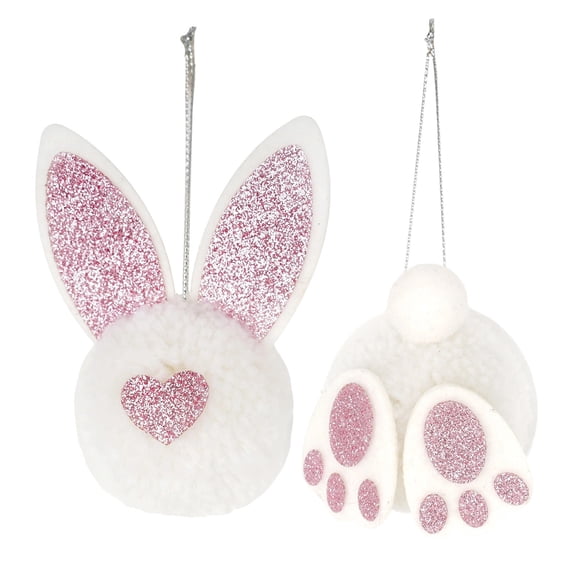 Offer Countdown! Easter Hanging Bunny Ears Easter Stuffers Party Home Hangs Practical Home Decor 3.5" X 2.6"
