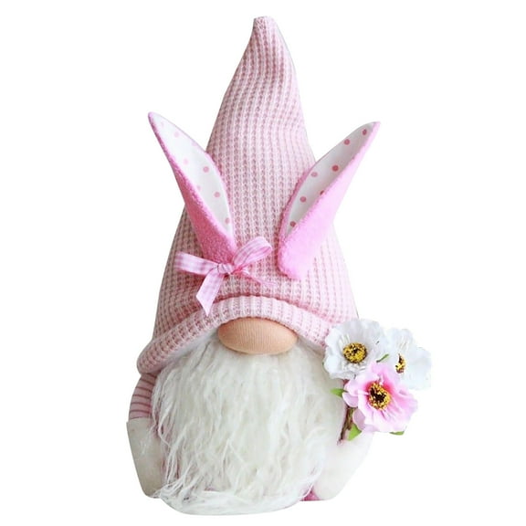 Sale Countdown! Man Flower And Gift Spring Easter Bunny Doll Bunny Decor Home Old Easter Ornament Desktop Ornament Desktop Ornament Practical Home Decor