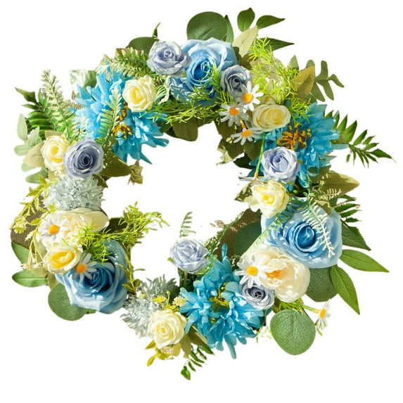 Sale Countdown! Summer Berry Wreath Festival Rattan Door Hanging Leaf Rattan Decorative Pendant Wreath Practical Home Decor 19.7"