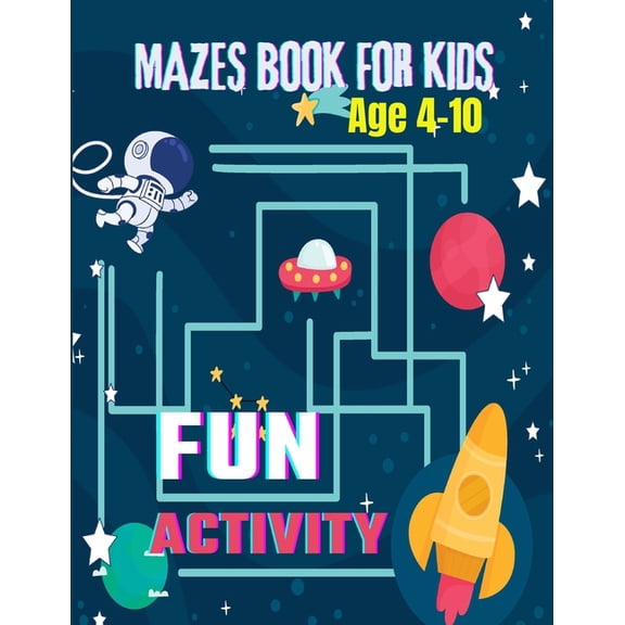 Activity Fun Mezes Book For Kids: Enchanted Mazes: Where Magic Meets Problem-Solving, (Paperback)