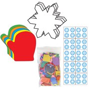 Winter Wonderland Snowflake & Mitten Classroom Craft Activity Kit