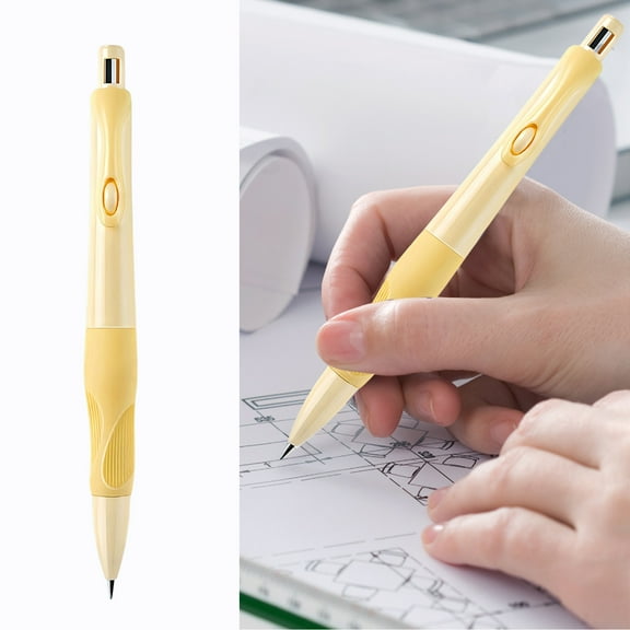 Activity Pencil 2.0mm with Ergonomic Grip for Comfortable Writing Lead Holder for Artists and Office Use(Yellow)