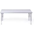 thumbnail image 1 of Schooled Rectangular Activity Table for Kids, Standard Adjustable Table, 24” x 48”, Gray, 1 of 8