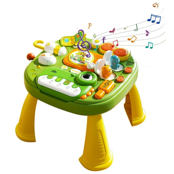 Activity Table Toys, Dinosaur Toys Musical Standing Play Table Activity Center Learning Activity Table Educational Early Learning Table Montessori Toys Christmas Gifts Birthday Gifts