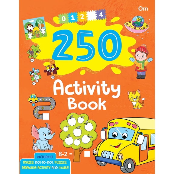 Activity books: 250 Activity Book- 2 - Mazes, Dot to Dot, Spot the Difference and Matching - Fun Early Learning Activity Books for Kids - 3 Years to 5 Years Old Children