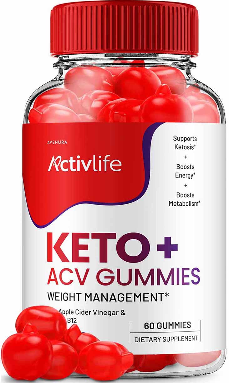 Activlife Keto ACV Gummies, 60 Gummies, Advanced Weight Management by Avenura