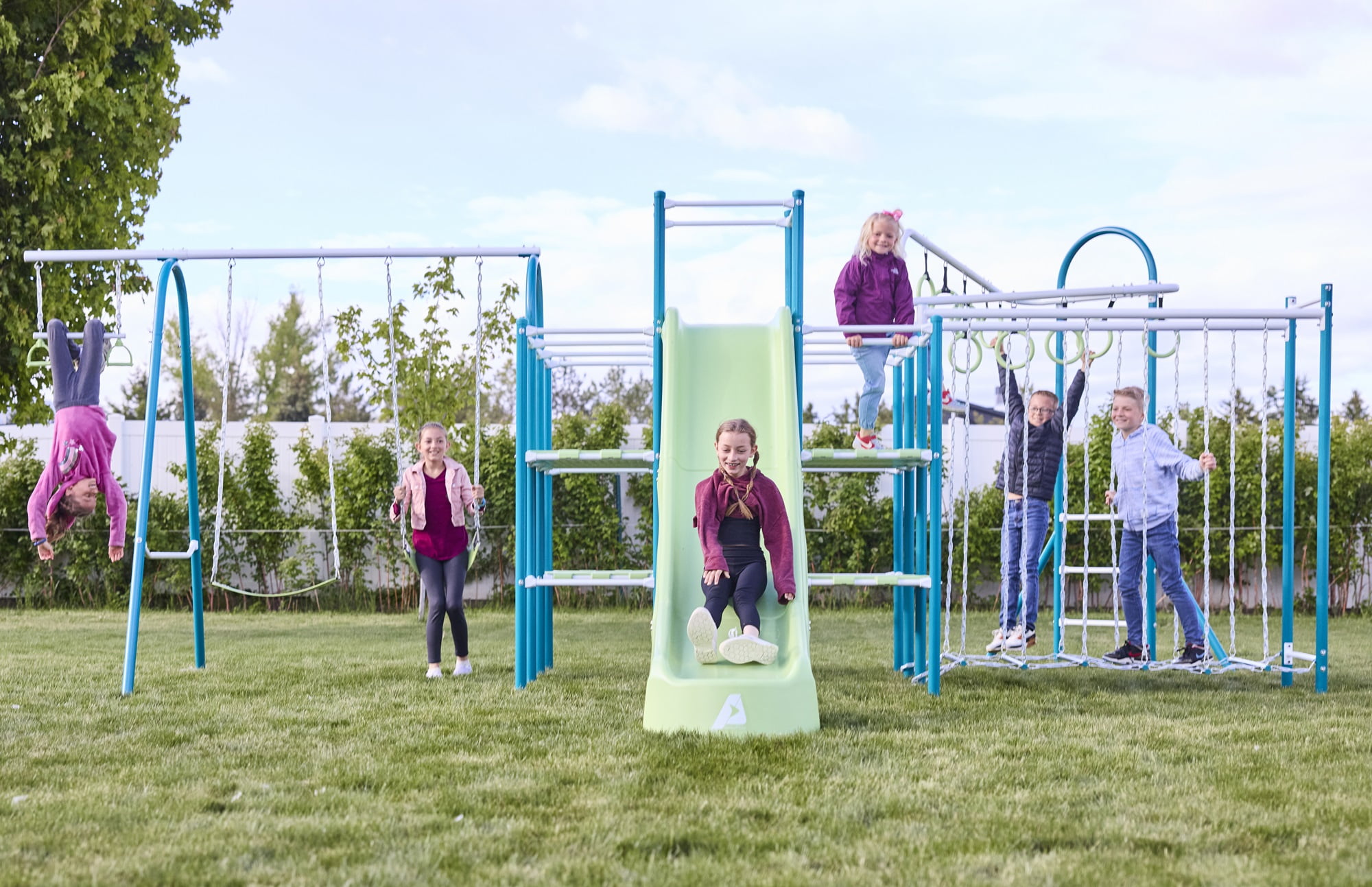 Base Camp Modular Playground Set with Slide and Swing