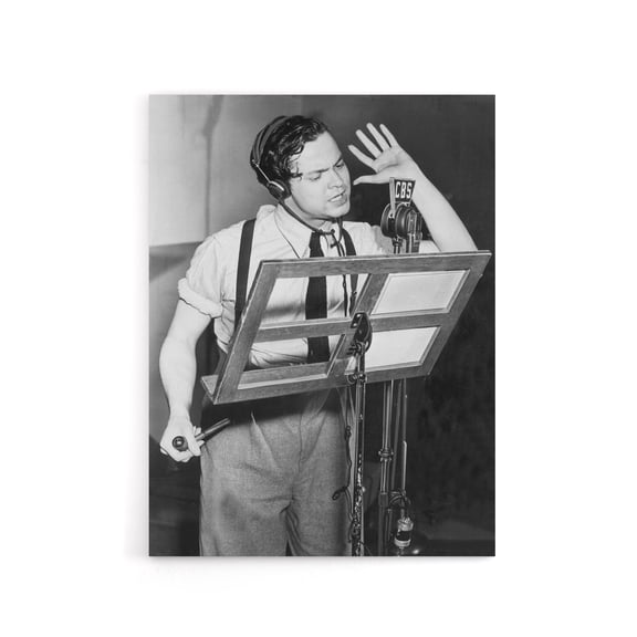 Actor Orson Welles Studio Photograph Canvas Wall Art Print 12X16"