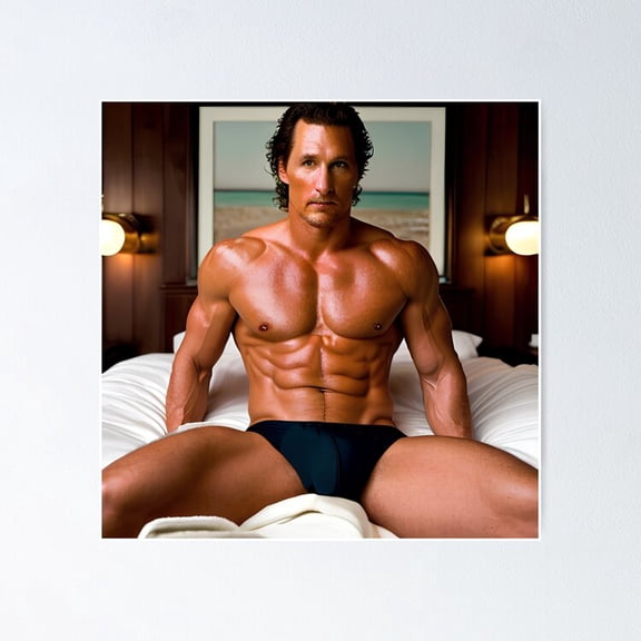 Actor Sexy Portrait Celebrity Photo Wall Decor, Unframed Canvas