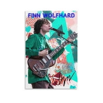 Actor Singer Finn Wolfhard Poster Prints Canvas Wall Art for Trendy Dorm Room Decor Aesthetic Gift