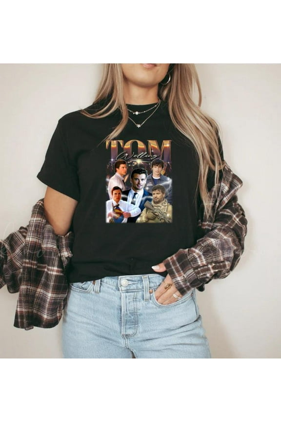 Actor Tom Welling Smallville Clark Kent Vintage Homage Fan T-Shirt Unisex, for men & women, up to size 5XL