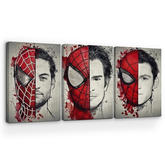 Actors Canvas Wall Art by DreamController Set of 3 - 16x24 inches Wall Decor | HD Printed & Wooden framed wall art | Modern Wall Decor for Bedroom, Living Room, Office, Kids Room | Made in USA