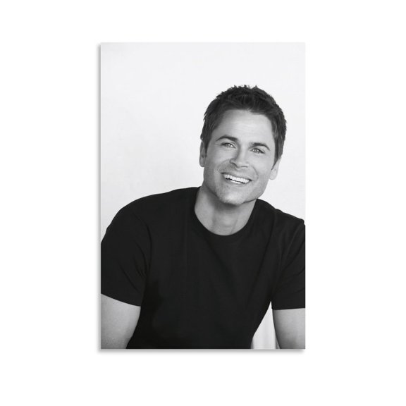 Actors with Classical Features Rob Lowe Retro Smile Poster Art Poster Canvas Painting Decor Wall Print Photo Gifts Home Modern Decorative Posters 24x36inch(60x90cm)