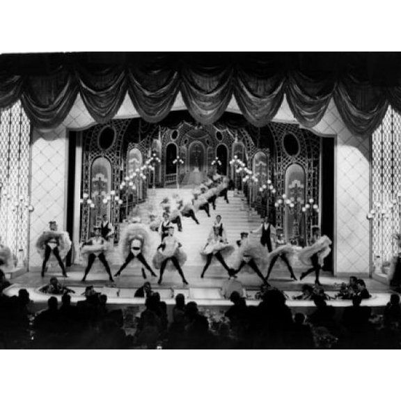 Actors dancing on the stage front view Canvas Art - (24 x 36)