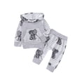 thumbnail image 1 of Actoyo 0-18M Newborn Baby Boy Elephant Animal Hooded Tops Long Pants Outfits Clothes Set, 1 of 12