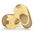 thumbnail image 1 of Actoyo 0-18M Summer Newborn Baby Girls Sandals Shoes Butterfly Flat With Heel Soft Cork Shoes, 1 of 10