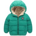 thumbnail image 1 of Actoyo 1-6T Toddler Children Padded Down Puffer Jacket Hooded Windproof Snowsuit Winter Coat Outwear, 1 of 16