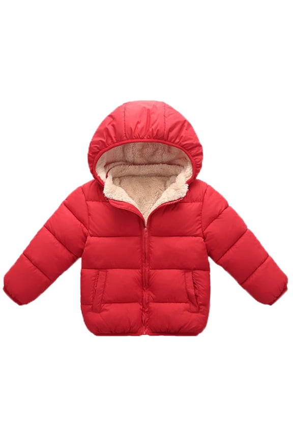 Kid Toddler Girls Down Jacket Hooded Windproof Snow Winter Coat Outwear for 0-6 Years
