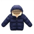thumbnail image 1 of Actoyo Kids Baby Boy Girl Winter Warm Thick Padded Jacket Outerwear Down Coat Solid Color, 1 of 6