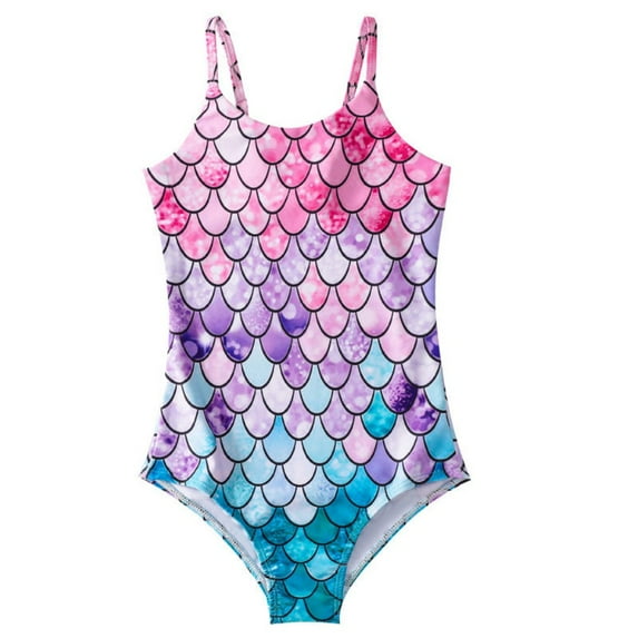 Actoyo Little Girls One Piece Swimsuits Mermaid Beach Swimwear Bathing Suit for Beach 2 8 Years