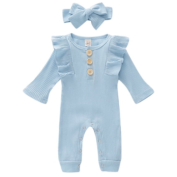 Actoyo Newborn Infant Baby Girl Romper Bodysuit One-pieces Outfits Clothes 0-18M