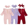 thumbnail image 1 of Actoyo Newborn Infant Baby Girl Romper Bodysuit One-pieces Outfits Clothes 0-18M, 1 of 8