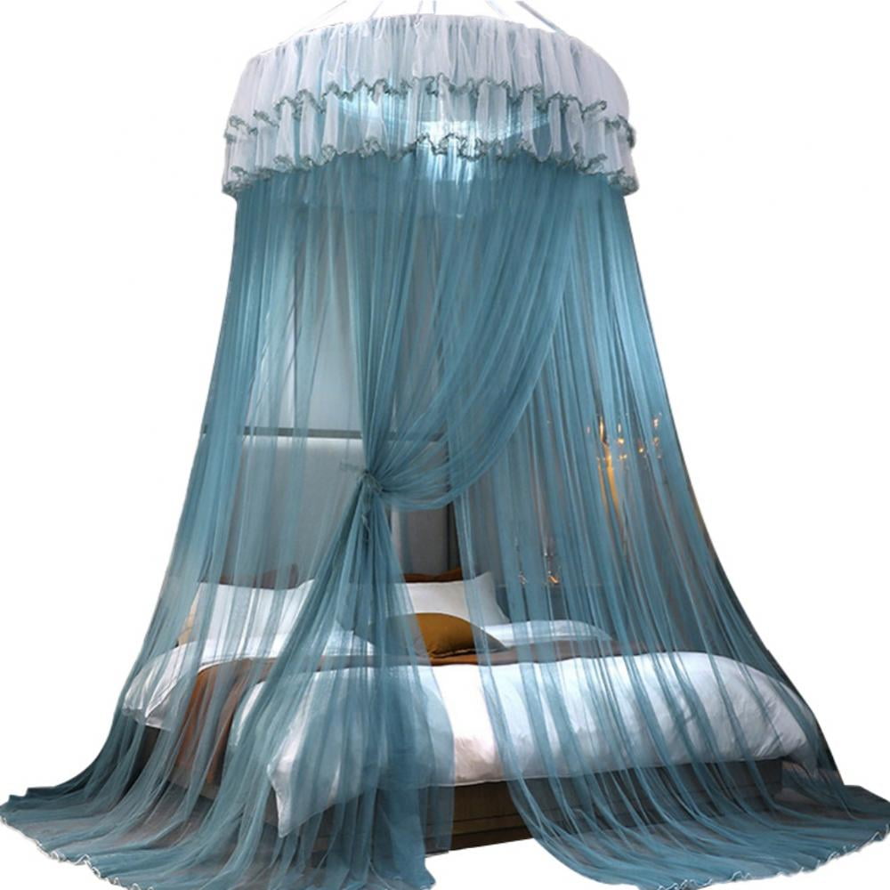 Actoyo Princess Bed Canopy for Single to King Size Beds, Lace Dome Ceiling Tent Mosquito Net Play Tent for Bedroom Decoration
