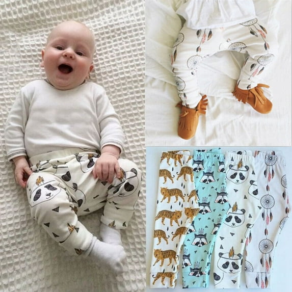 Actoyo Toddler Boy Girl Cotton Long Pants Baby Leggings Trousers 0-3Years