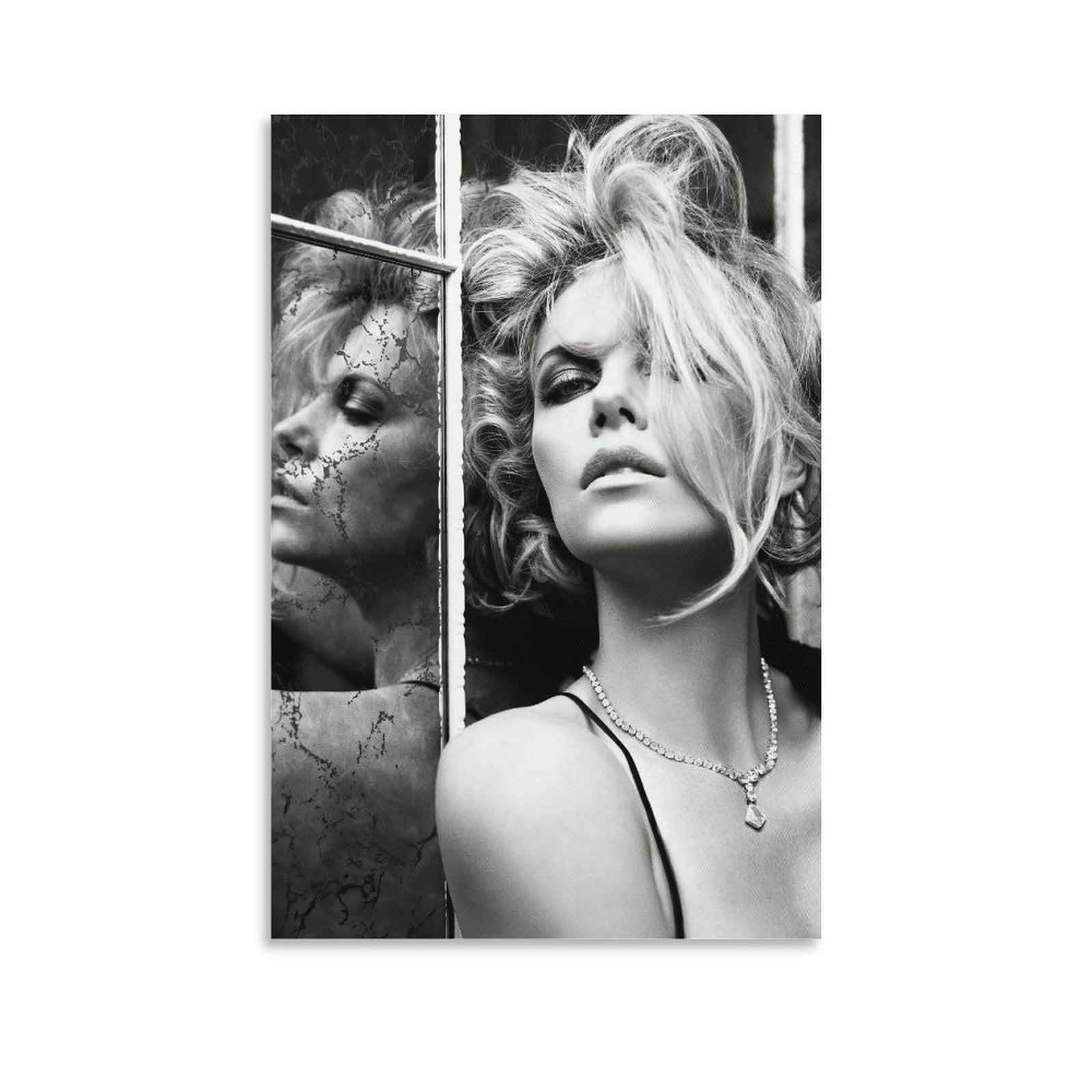 Actress Charlize Theron Black And White Sexy Poster Posters Art Print actress-charlize-theron-black-and-white-sexy-poster-posters-art-print