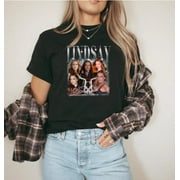 TRENDIFY Actress Lindsay Lohan Mean Girls Vintage Fan Homage Retro Style T-Shirt Unisex, for men & women, up to size 5XL
