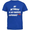 thumbnail image 1 of Actress is My Superhero Royal Adult T-Shirt - Large, 1 of 1