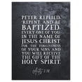thumbnail image 1 of Acts 2:38 Repent And Be Baptized Gift of the Holy Spirit Christian Bible Verse Quote Scripture Typography Unframed Wall Art Print Poster Home Decor Premium, 1 of 4
