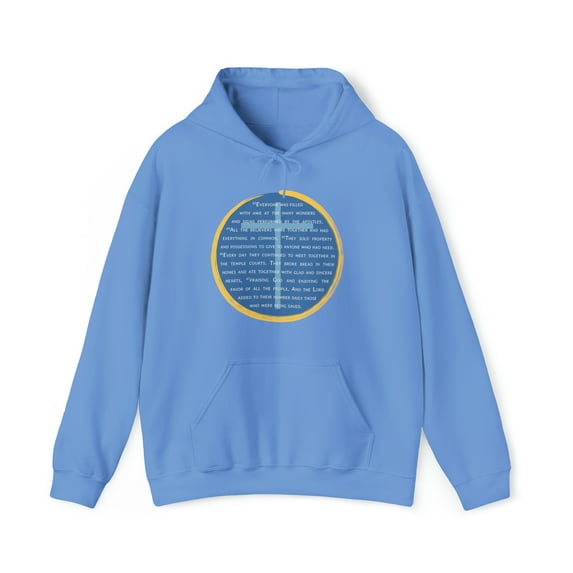 Acts 2:43-47 New Testament Christian Hoodie Sweatshirt