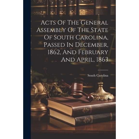Acts Of The General Assembly Of The State Of South Carolina, Passed In December, 1862, And February And April, 1863 (Paperback)