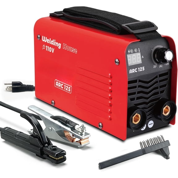 Actual 125A 110V  Welder, 1/8" rod 125A   welding machine  Mini arc welder,generator friendly Digital Display 6013 7018 6010 6011works