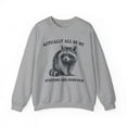 thumbnail image 1 of Actually All My Systems are Nervous Funny Raccoon Sweatshirt Retro Shirt, 1 of 7