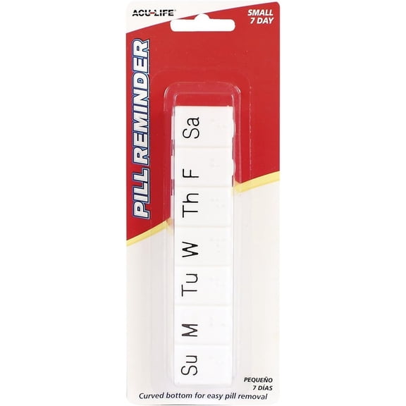 Acu-Life 7 Day Pill Reminder Box, Small
