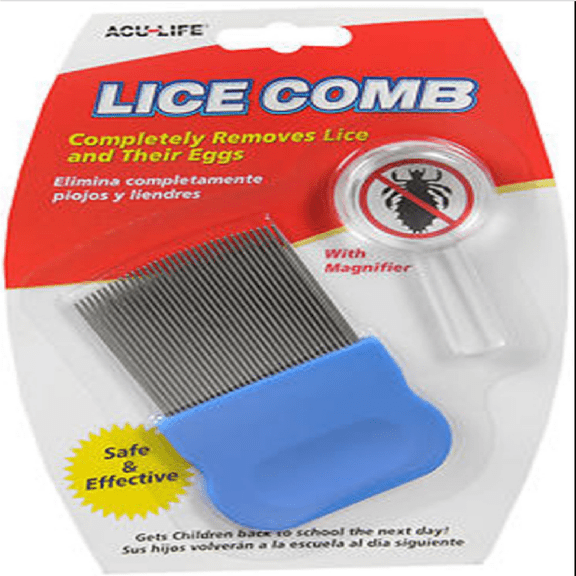 Acu-Life Completely Remove Lice Comb with Magnifier Glass, 1 Ct