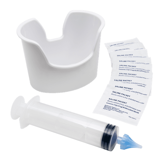 Acu-Life Ear Care Bundle, Earwax Removal Kit Includes Saline Packets, Basin, Syringe