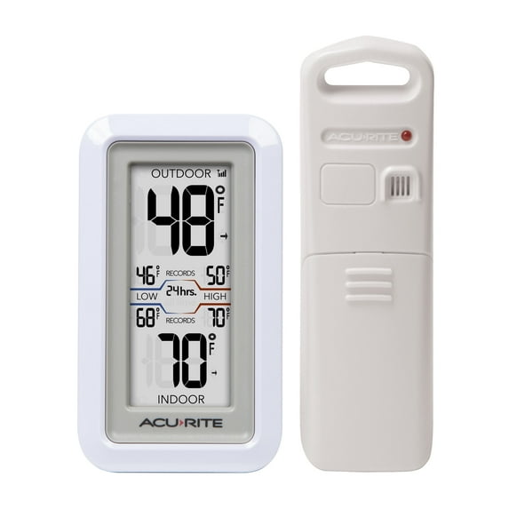 AcuRite Wireless Digital Thermometer, Indoor Outdoor Temperature ...