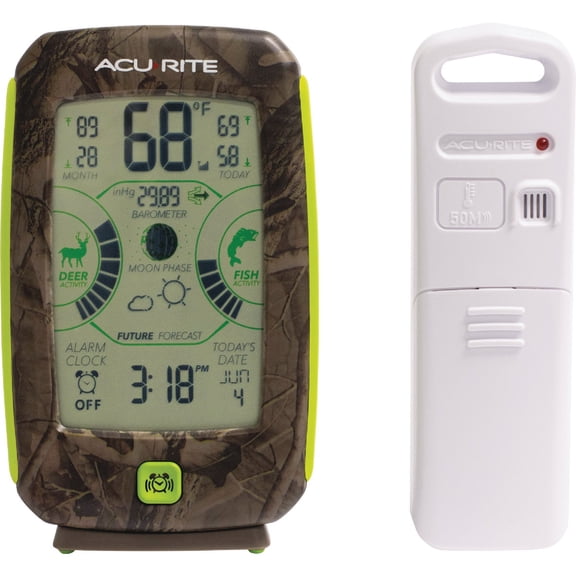 AcuRite Weather Station 00250 My Backyard Sportsman Forecaster - Digital Display - Single Piece  Residential Use, Standard Application