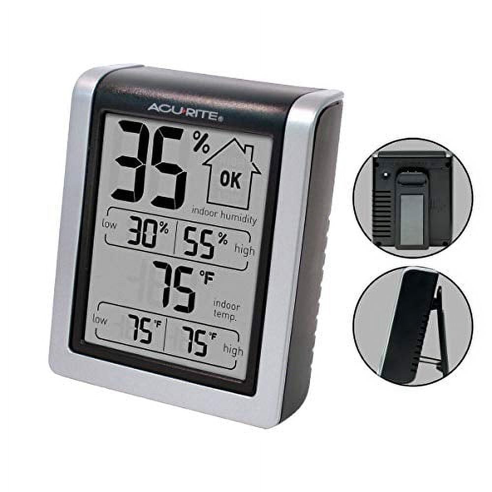 Pyle Meters Indoor Humidity and Temperature Monitor-Portable Digital  Hygrometer Thermometer,Moisture Temperature and Humidity Sensor Gauge w/  Dew