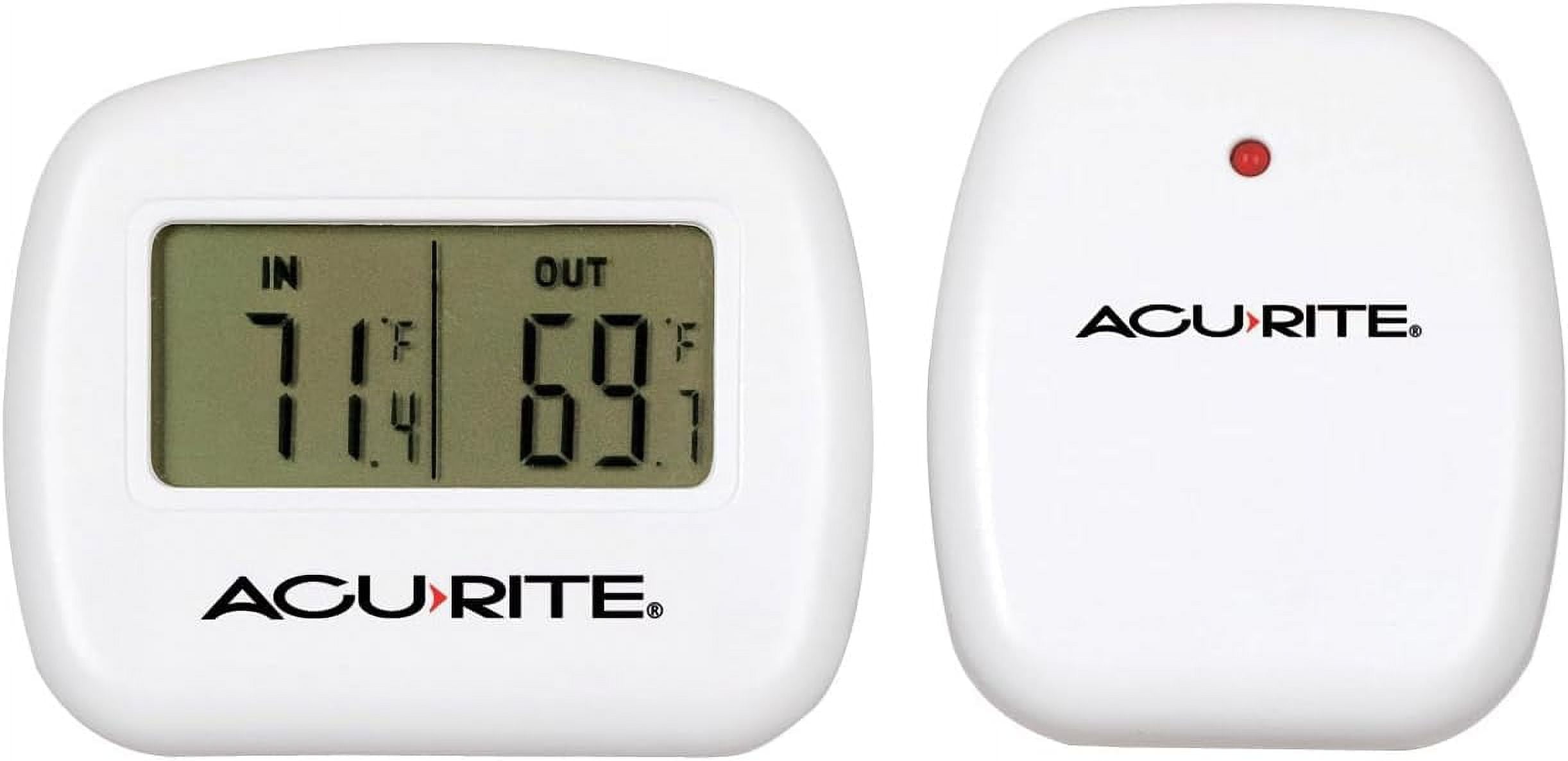 AcuRite 00782A2 Wireless Indoor/Outdoor Thermometer, Temperature,White