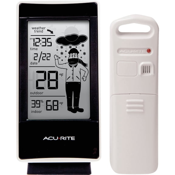 AcuRite 00827 What-to-Wear Wireless Weather Forecaster white, 0.5