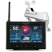 AcuRite Iris Weather Station with Rain Gauge and Wind Speed/Direction, Indoor Outdoor Thermometer Wireless Outdoor Sensor for Temperature and Humidity, and HD Display with Built-In Barometer (01535)